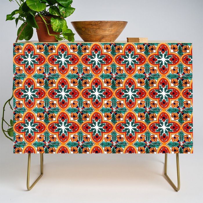 Talavera Mexican Tile Credenza Gallery Image 1