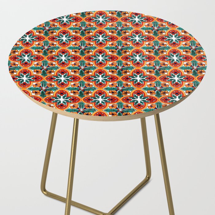 Talavera Mexican Tile Side Table Gallery Image 2