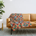 Talavera Mexican Tile Throw Blanket Gallery Image 1