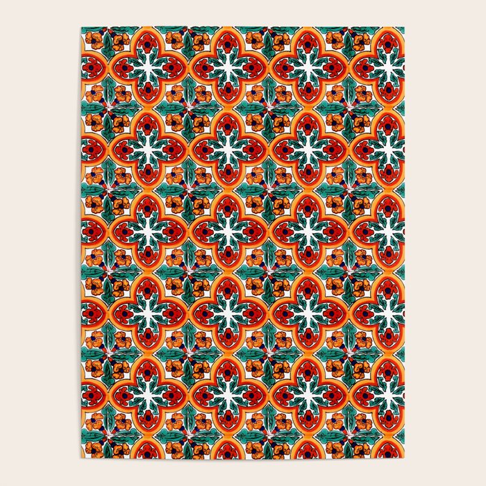 Talavera Mexican Tile Poster Gallery Image 4