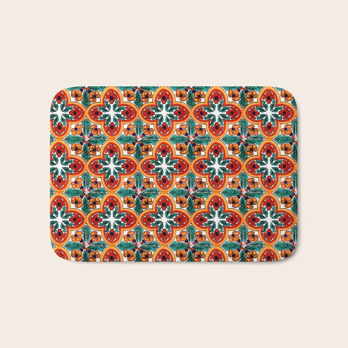 Talavera Mexican Tile Bath Mat Gallery Image 1