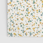 Festive Speckled Dot Pattern - Earthy Boho Green Orange Poster Gallery Image 3