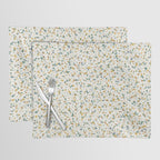 Festive Speckled Dot Pattern - Earthy Boho Green Orange Placemat Gallery Image 1
