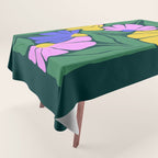 Midnight Summer: Matisse Foliage | Flower Market 001 Tablecloth Gallery Image 1