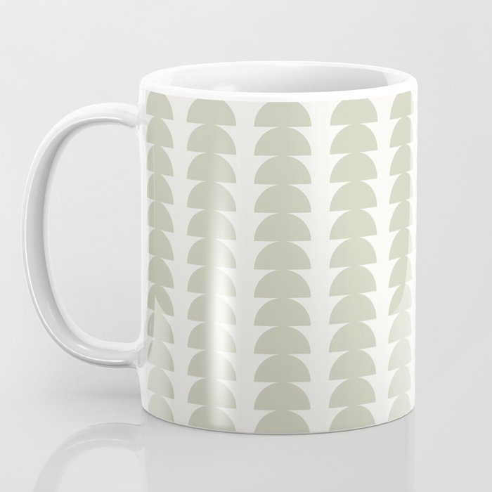 Maude Pattern - Natural Green Coffee Mug Gallery Image 3