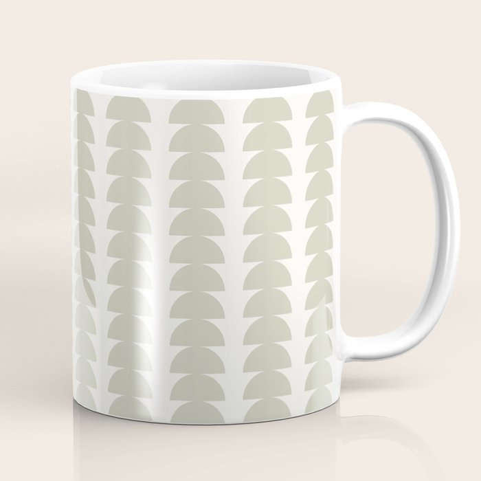 Maude Pattern - Natural Green Coffee Mug Gallery Image 1