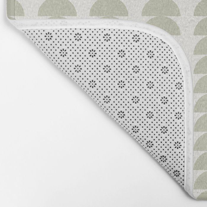 Maude Pattern - Natural Green Bath Mat Gallery Image 2