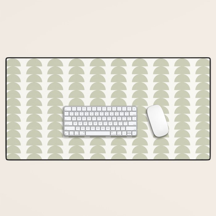 Maude Pattern - Natural Green Desk Mat Gallery Image 1