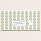 Maude Pattern - Natural Green Desk Mat Gallery Image 1