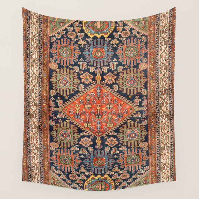 Hamadan  Antique West Persian Rug Print Wall Tapestry Gallery Image 4