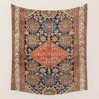 Hamadan  Antique West Persian Rug Print Wall Tapestry Gallery Image 4