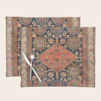 Hamadan  Antique West Persian Rug Print Placemat Gallery Image 1