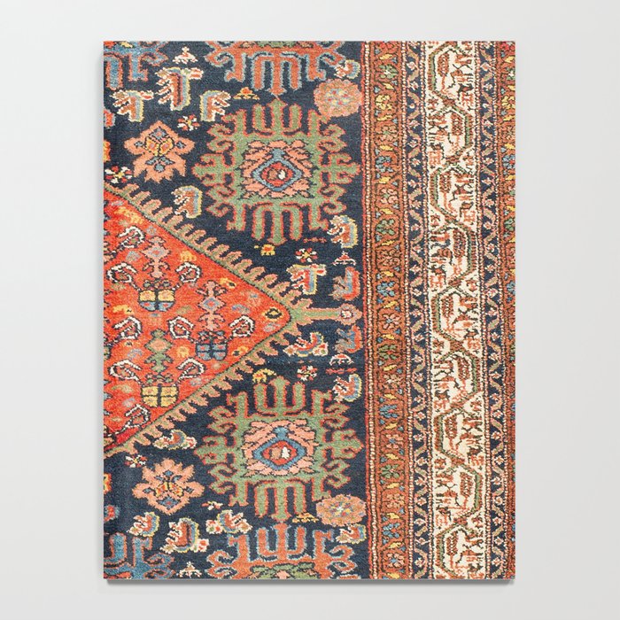 Hamadan  Antique West Persian Rug Print Notebook Gallery Image 4