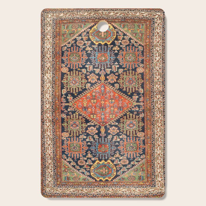 Hamadan  Antique West Persian Rug Print Cutting Board Gallery Image 1