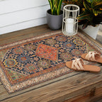 Hamadan  Antique West Persian Rug Print Outdoor Rug Gallery Image 2