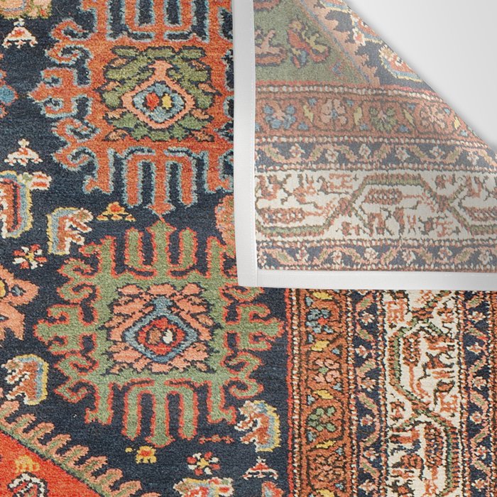 Hamadan  Antique West Persian Rug Print Wall Tapestry Gallery Image 3