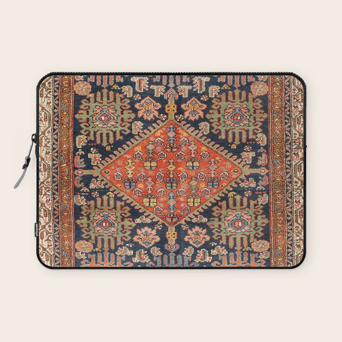 Hamadan  Antique West Persian Rug Print Laptop Sleeve Gallery Image 1