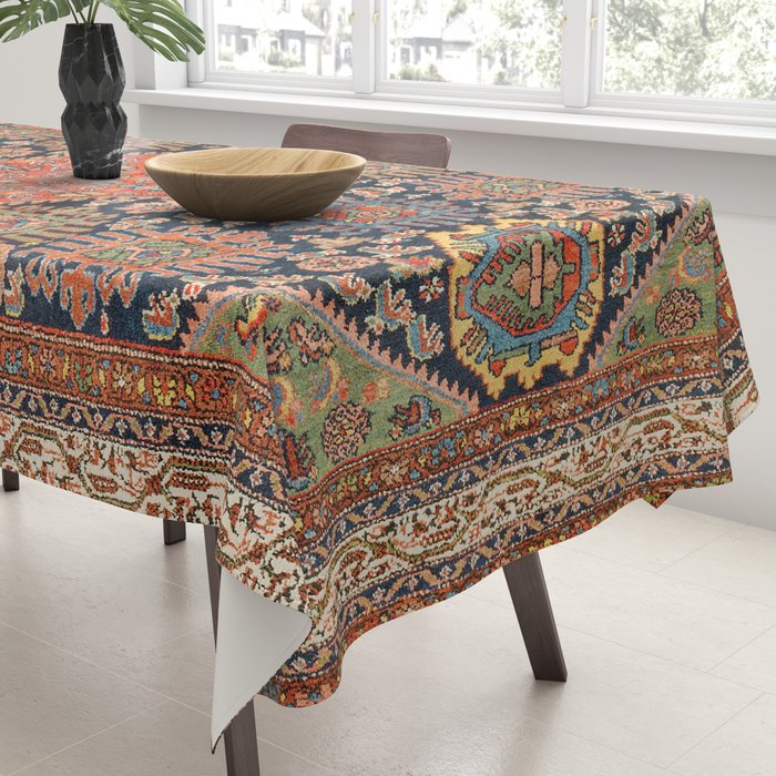 Hamadan  Antique West Persian Rug Print Tablecloth Gallery Image 3