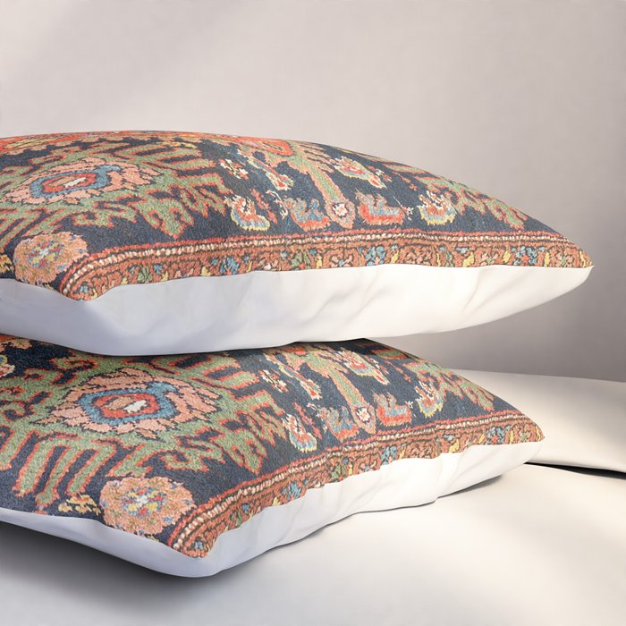 Hamadan  Antique West Persian Rug Print Pillow Sham Gallery Image 3