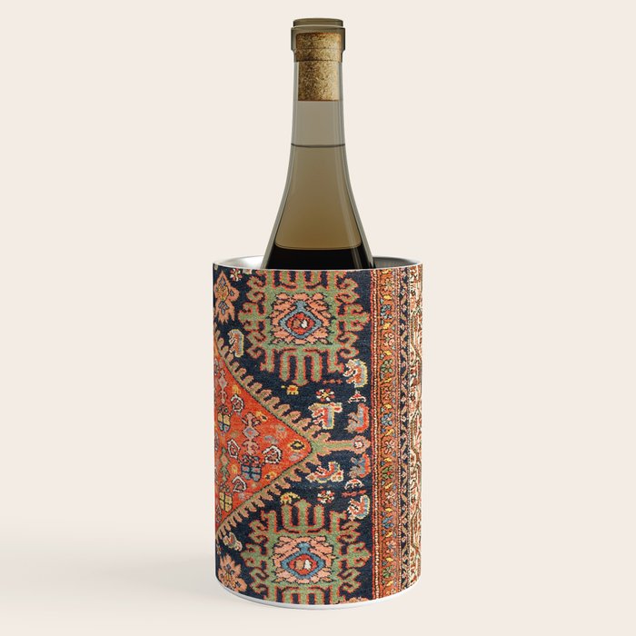 Hamadan  Antique West Persian Rug Print Wine Chiller Gallery Image 3