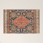 Hamadan  Antique West Persian Rug Print Welcome Mat Gallery Image 1