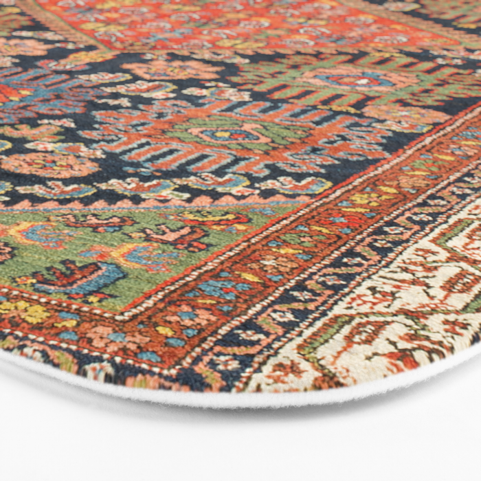 Hamadan  Antique West Persian Rug Print Bath Mat Gallery Image 3