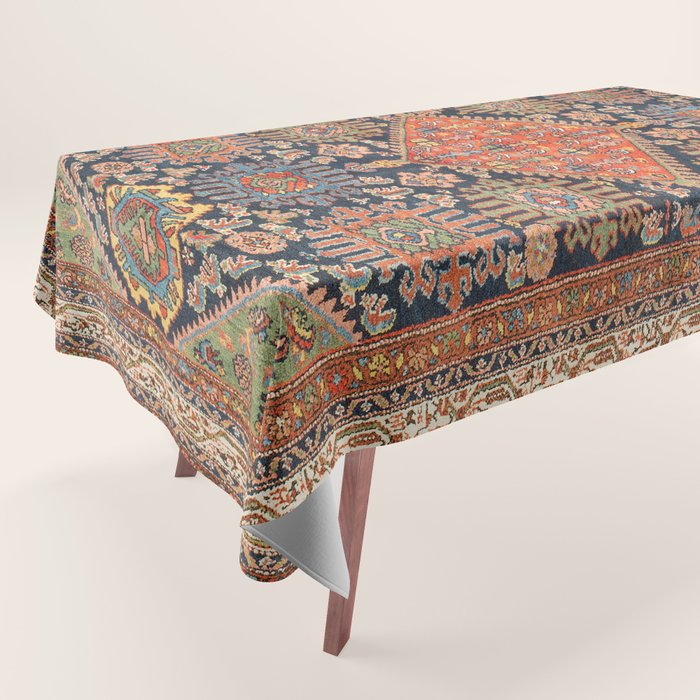 Hamadan  Antique West Persian Rug Print Tablecloth Gallery Image 1