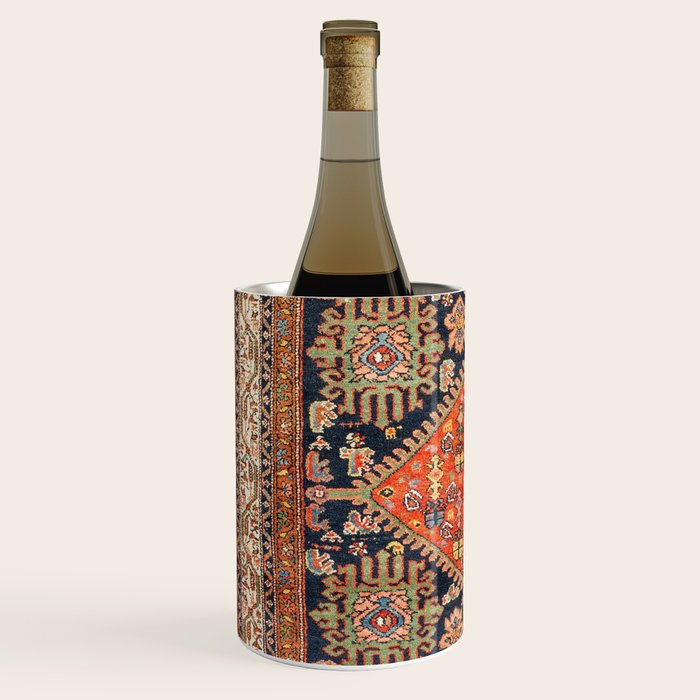 Hamadan  Antique West Persian Rug Print Wine Chiller Gallery Image 2