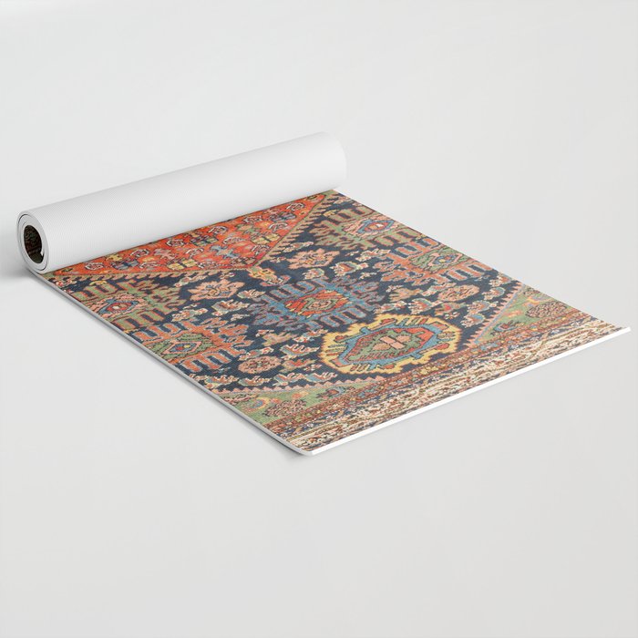 Hamadan  Antique West Persian Rug Print Yoga Mat Gallery Image 2