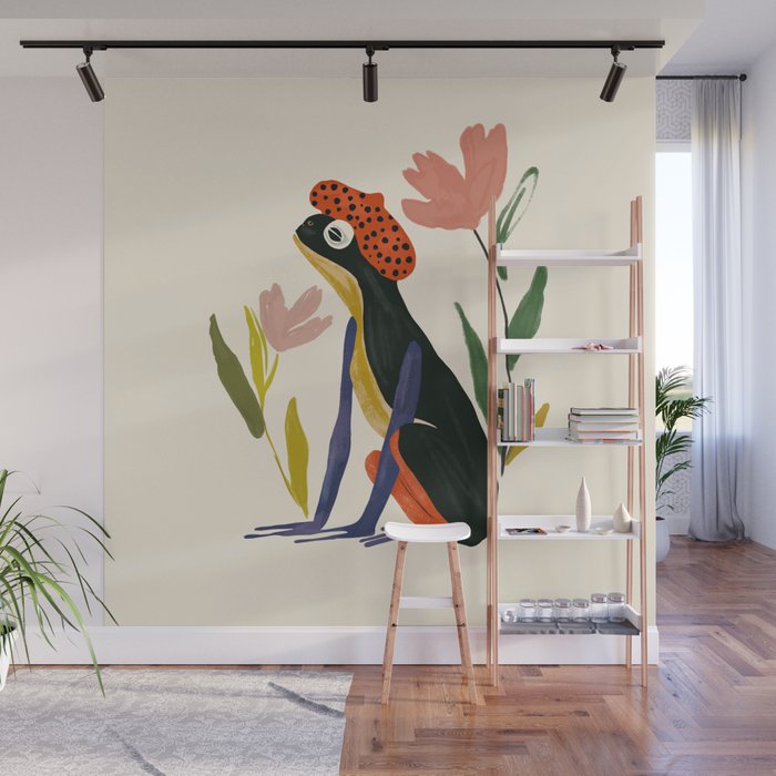 Parisian Frog Wall Mural Gallery Image 1