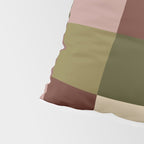 Bold Earthy Checks Pattern - Large V Pillow Sham Gallery Image 4