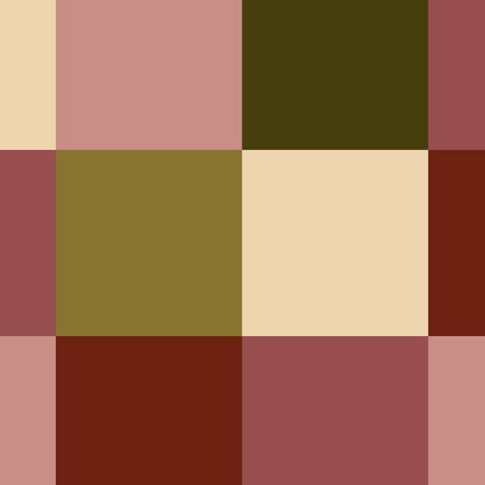 Bold Earthy Checks Pattern - Large V Coffee Mug Gallery Image 2