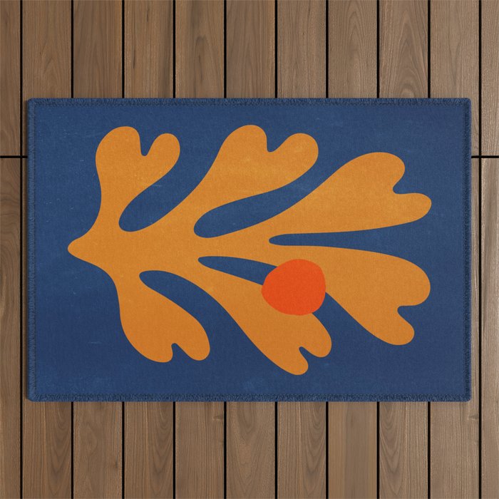 Indigo Sun: Paper Cutouts Matisse Edition Outdoor Rug Gallery Image 1