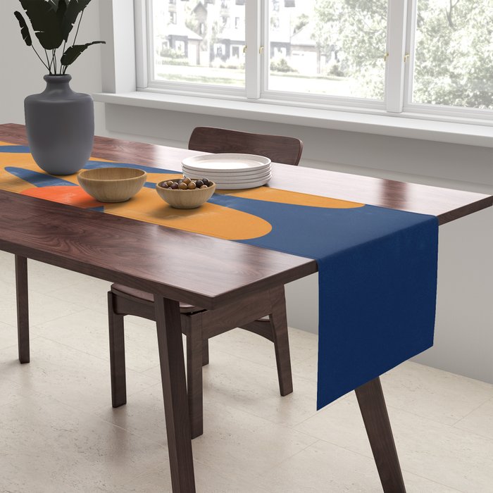 Indigo Sun: Paper Cutouts Matisse Edition Table Runner Gallery Image 2