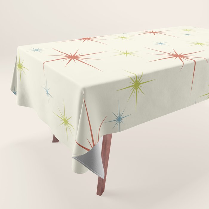 Mid Century Modern Stars 1950s Colors Tablecloth Gallery Image 1