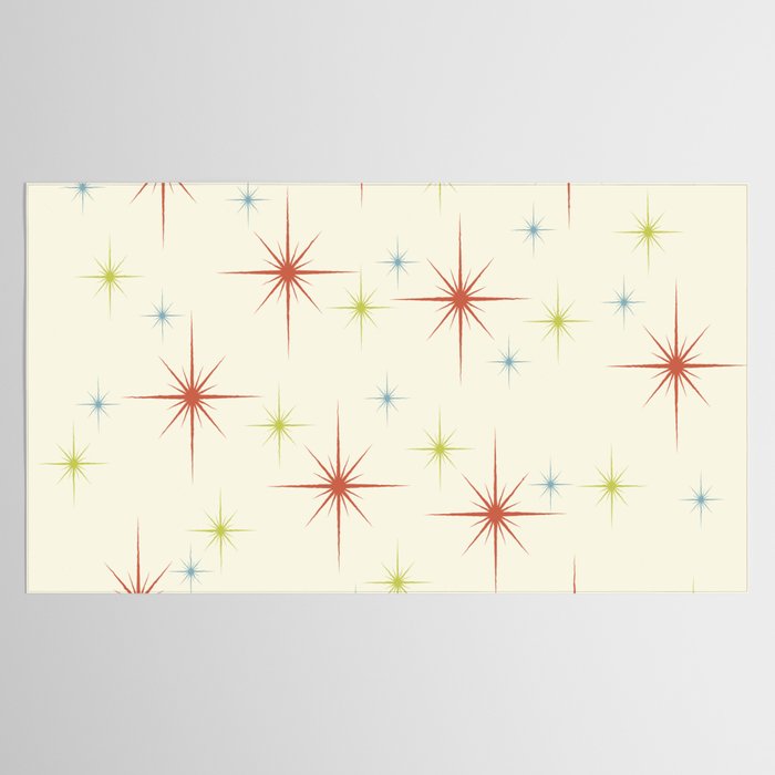 Mid Century Modern Stars 1950s Colors Tablecloth Gallery Image 2