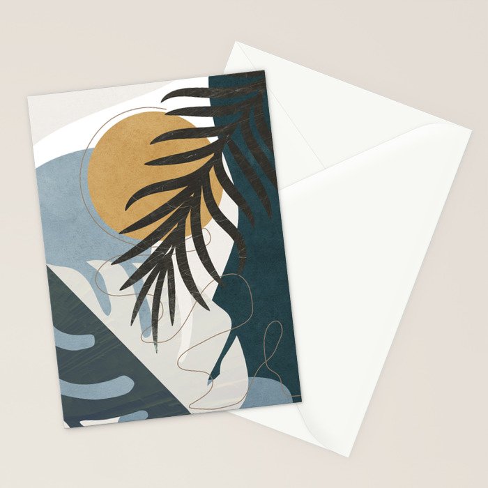 Abstract Tropical Art II Stationery Card Gallery Image 2