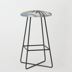 Abstract Tropical Art II Stool Gallery Image 1