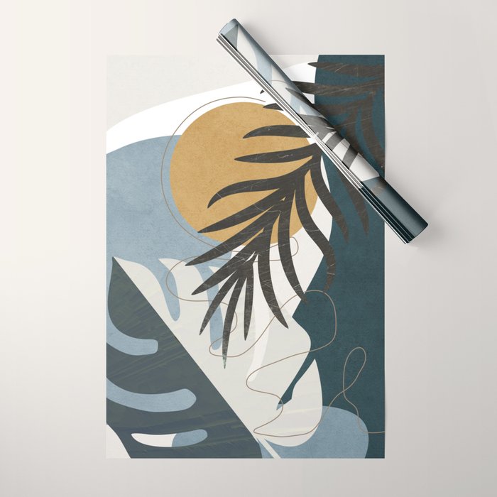 Abstract Tropical Art II Wrapping Paper Gallery Image 1