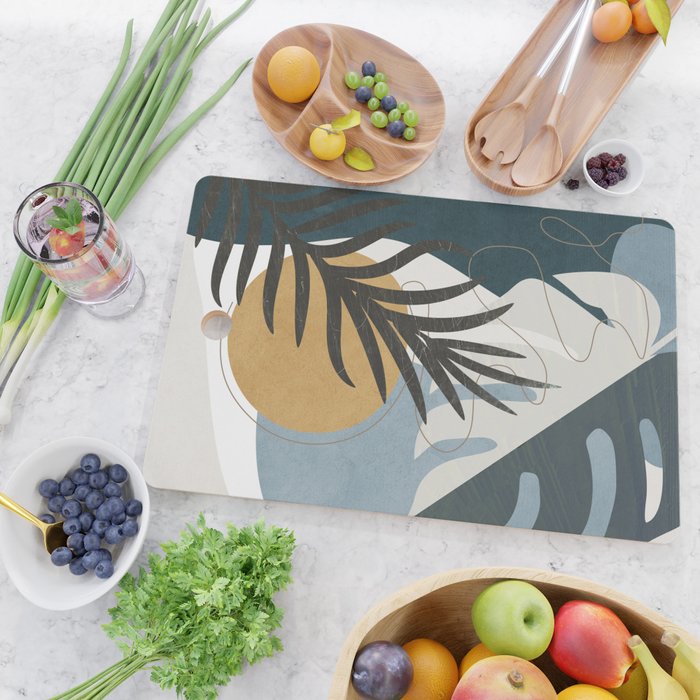 Abstract Tropical Art II Cutting Board Gallery Image 2