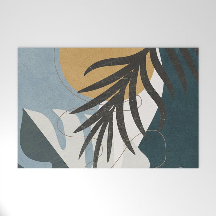 Abstract Tropical Art II Welcome Mat Gallery Image 1