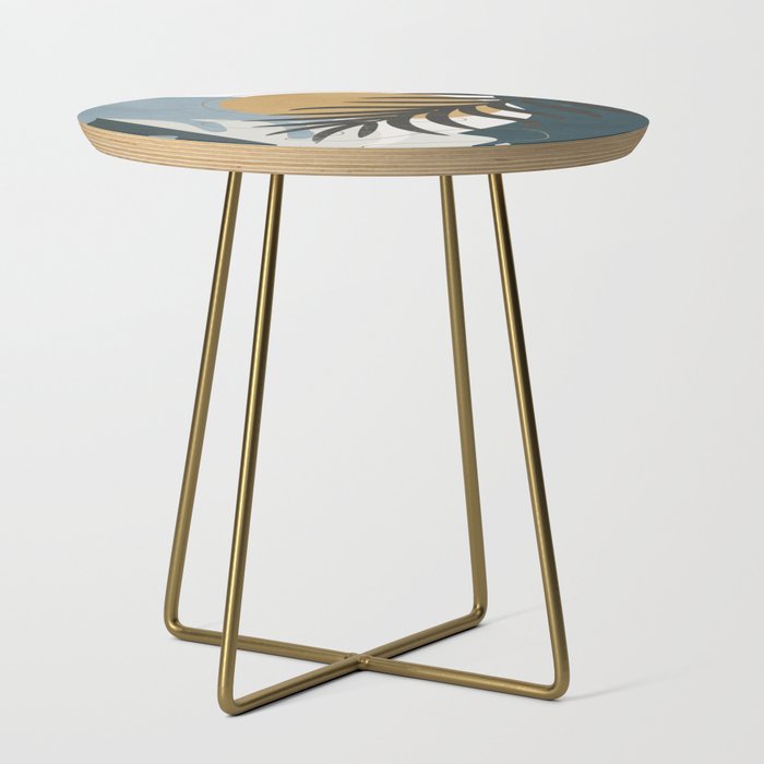 Abstract Tropical Art II Side Table Gallery Image 1