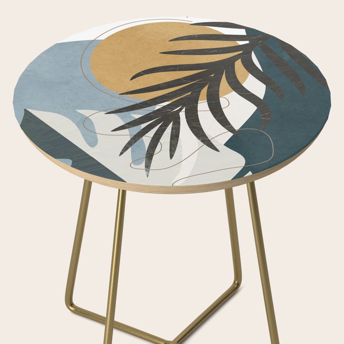 Abstract Tropical Art II Side Table Gallery Image 2