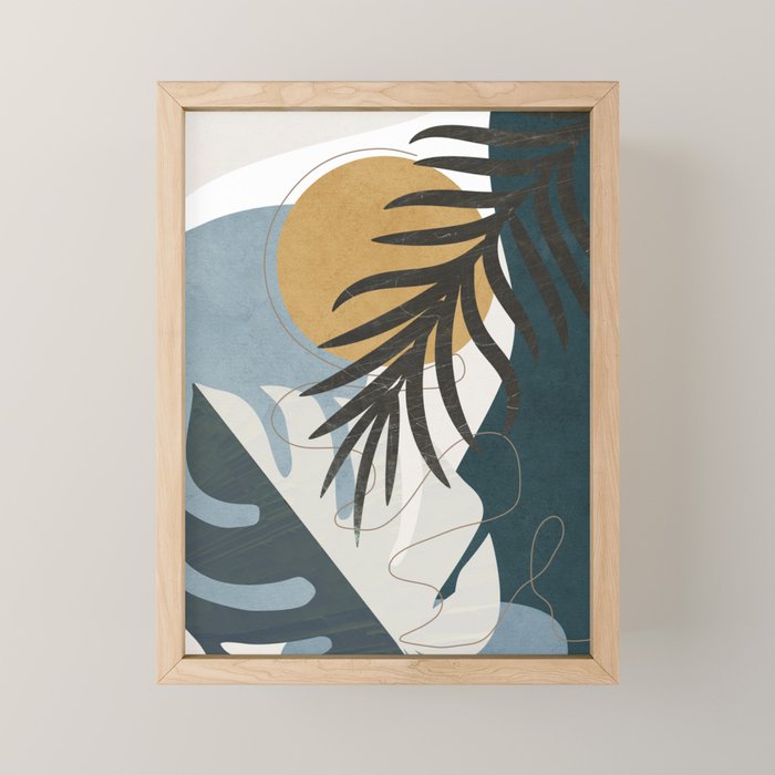 Abstract Tropical Art II Mini Art Print Gallery Image 1