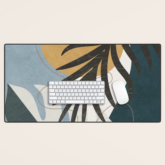 Abstract Tropical Art II Desk Mat Gallery Image 1