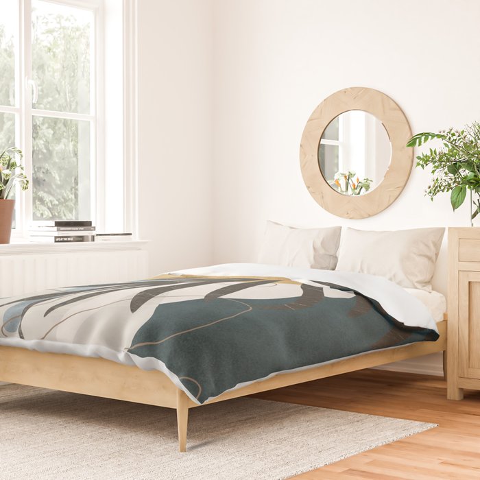 Abstract Tropical Art II Duvet Cover Gallery Image 2