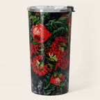 Panther and Floral Pattern XO Travel Mug Gallery Image 2