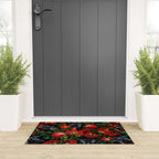 Panther and Floral Pattern XO Welcome Mat Gallery Image 3