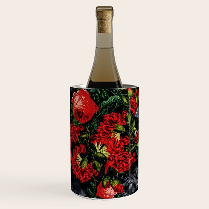 Panther and Floral Pattern XO Wine Chiller Gallery Image 3