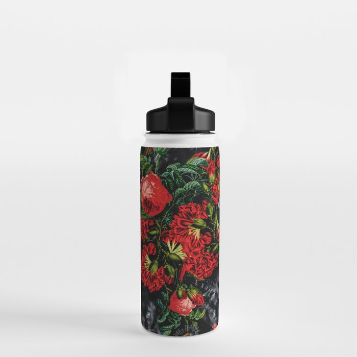 Panther and Floral Pattern XO Water Bottle Gallery Image 2